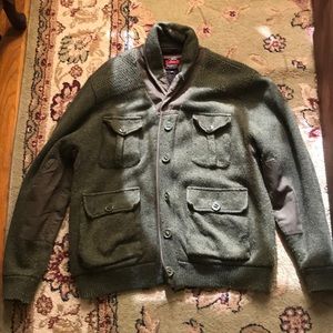 Schott military sweater jacket